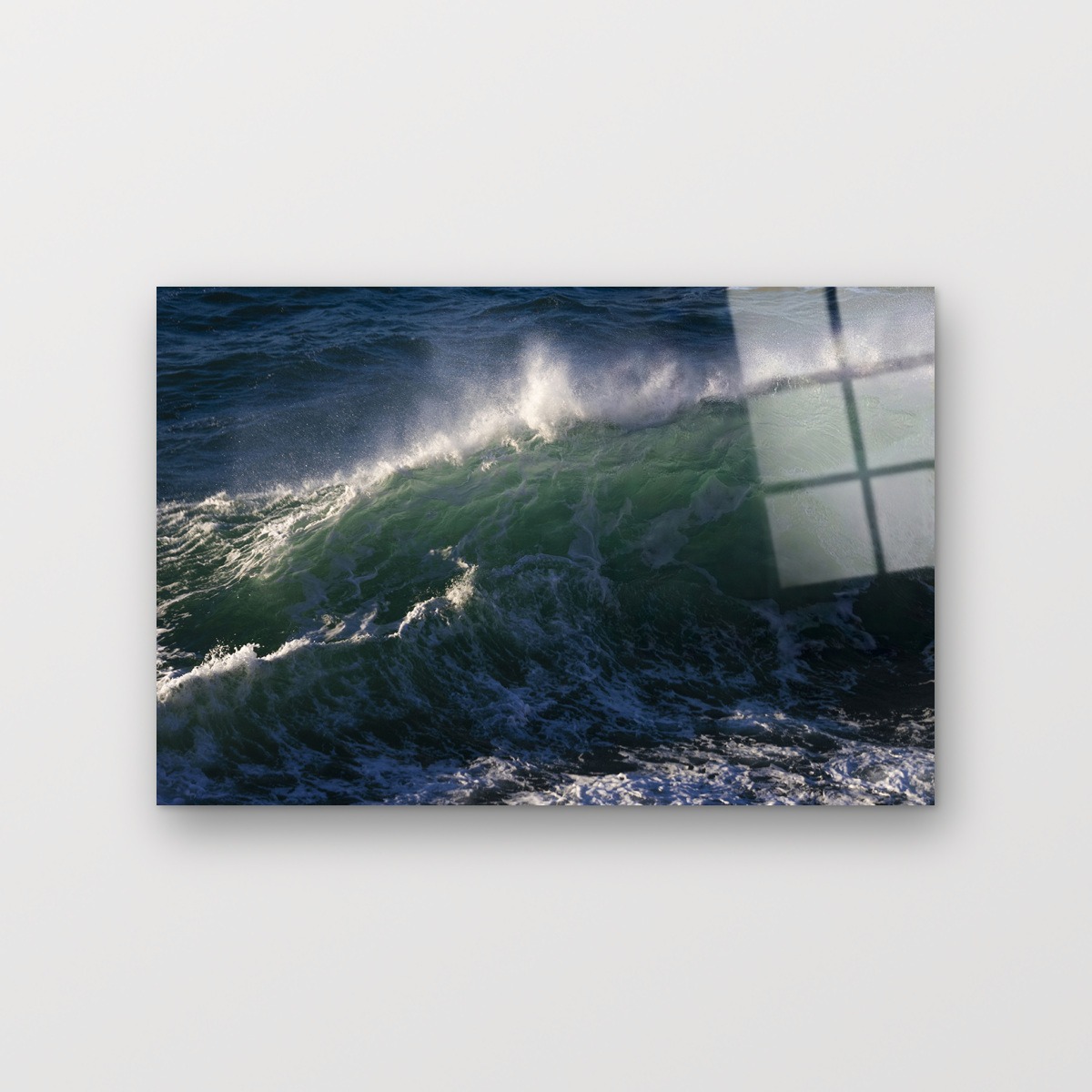 The Wave fine art photography print in frameless acrylic.